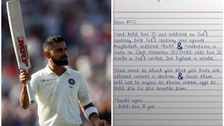 Virat Kohli Fan's Handwritten Letter to BCCI For Not Allowing Crowds in Mohali For 100th Test Goes VIRAL